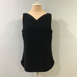 Ted Baker Sleeveless Blouse Top Black V-Neck | Women's US Size 6 | Ted Size 2
